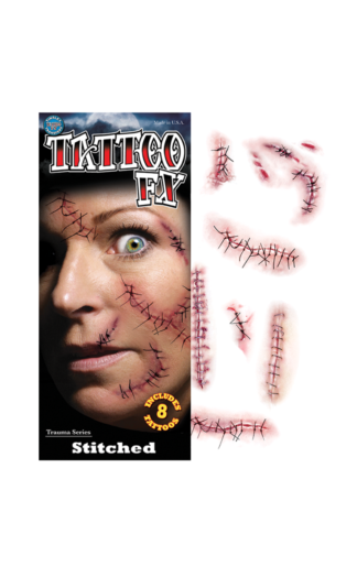 Tinsley Transfers Stapled and Stitched Temporary Tattoos