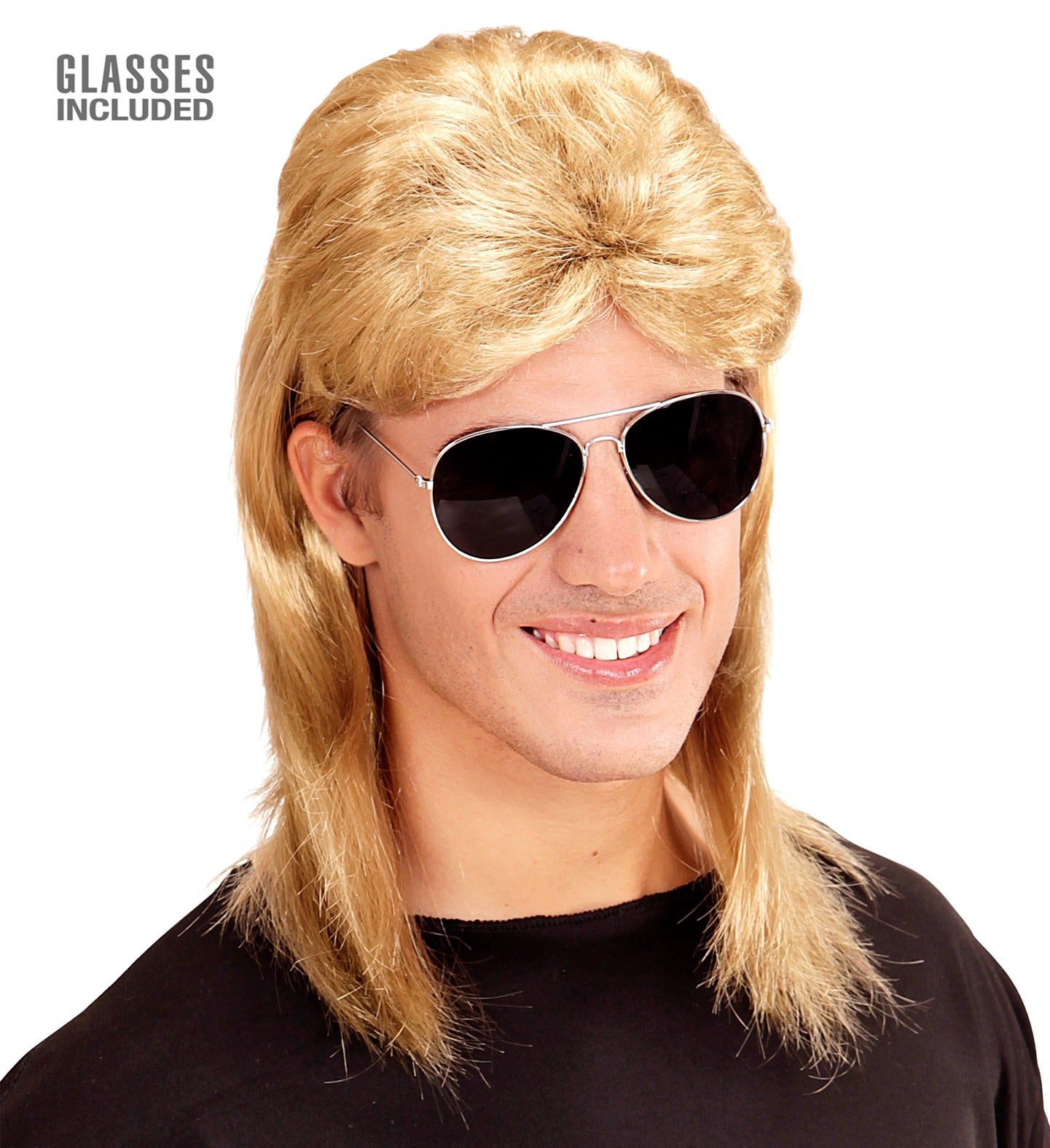80's Mullet Wig and Glasses