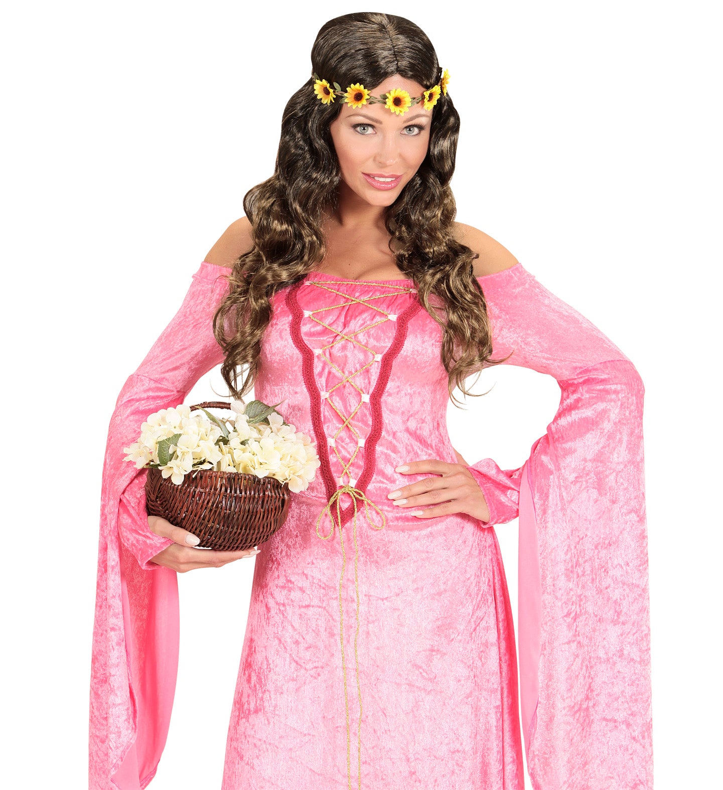Medieval Flower Wig