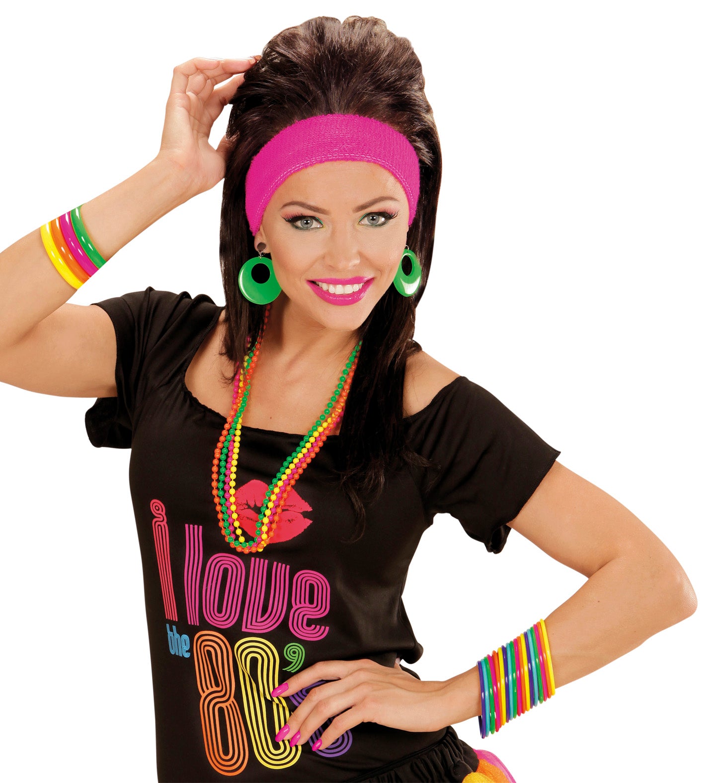 Multicoloured Rubber Bangles 18pack