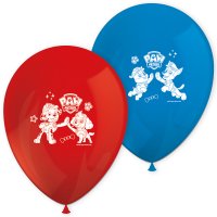 Paw Patrol Chase and Team Latex Balloons 8 Pack