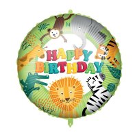 Cute Jungle Birthday 18" Foil Balloon