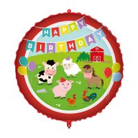 Happy Birthday Farmyard 18" Foil Balloon