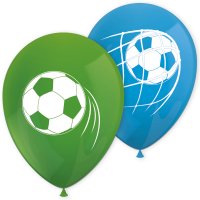 Bright Football Latex Balloons 8 Pack