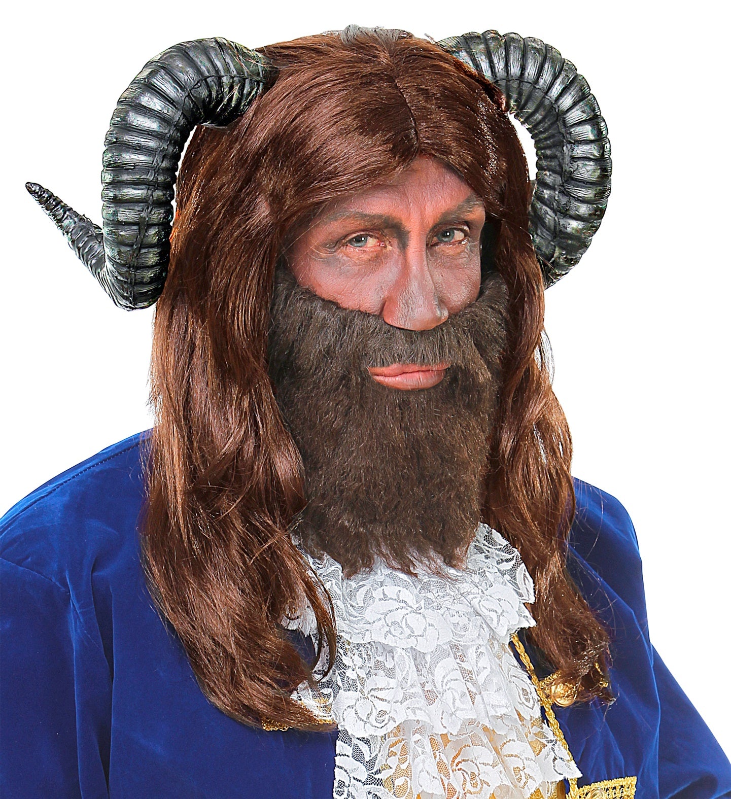 Deluxe Beast Wig with Horns
