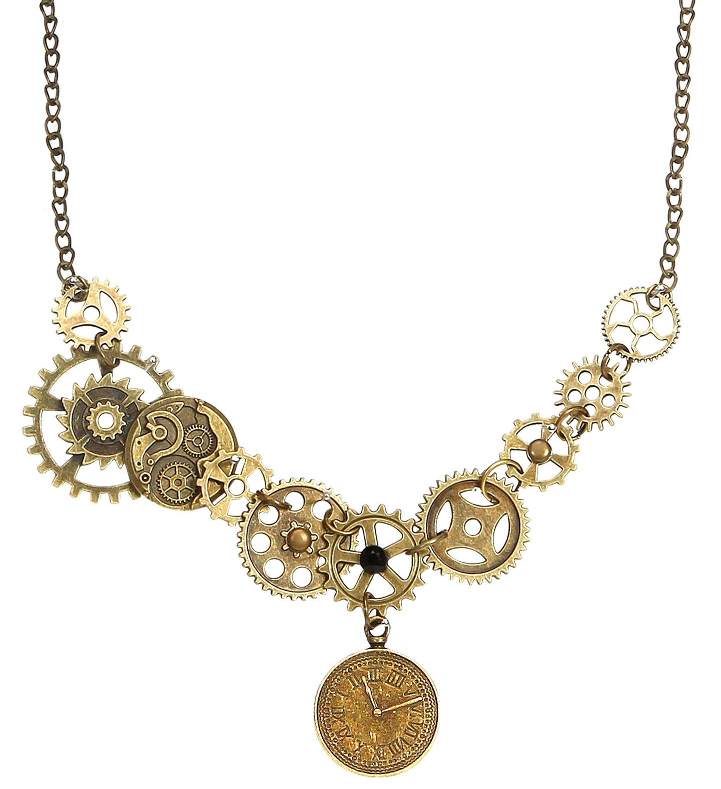 Steampunk Cog Necklace Deluxe