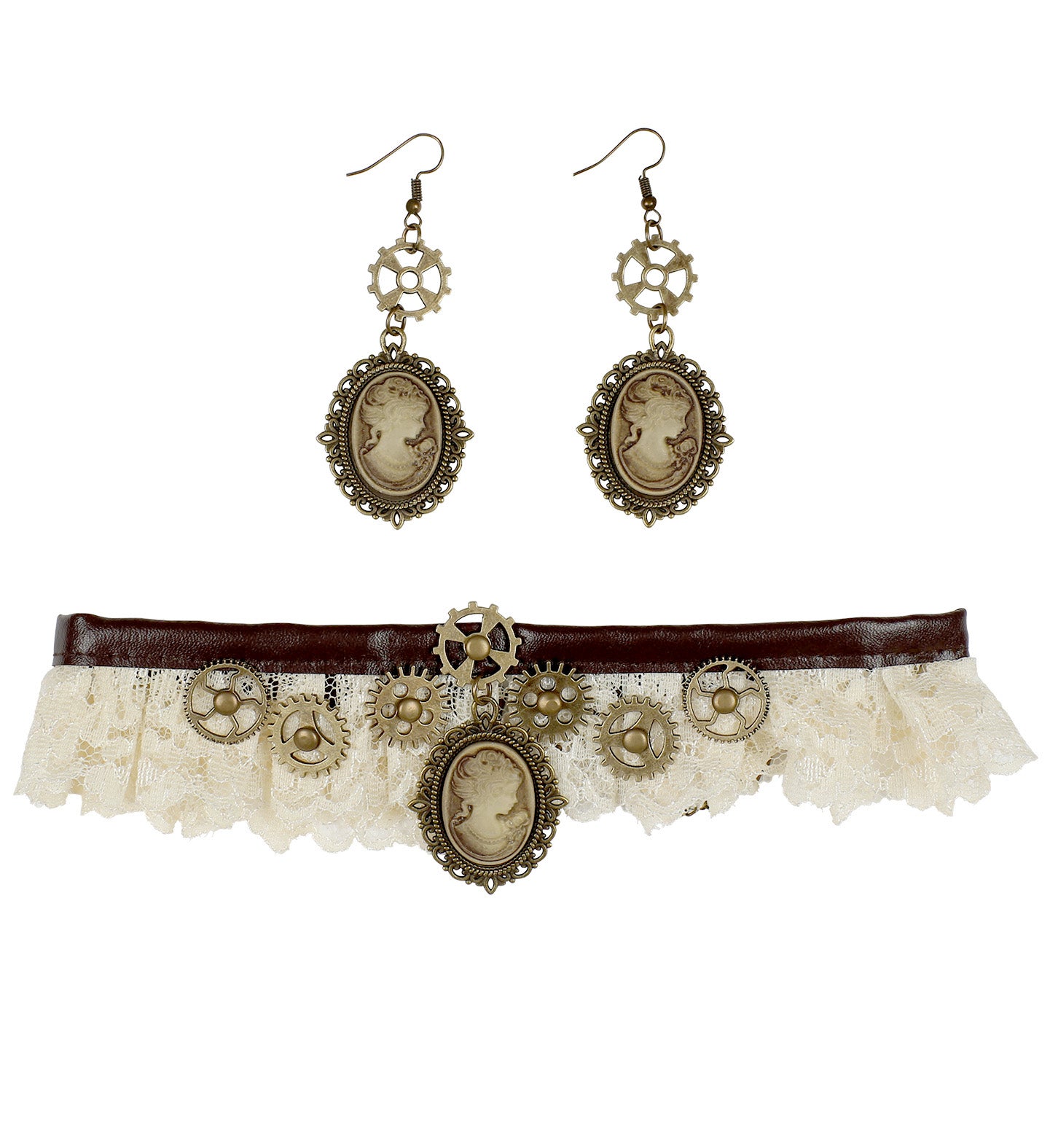 Steampunk Lace Jewellery Set