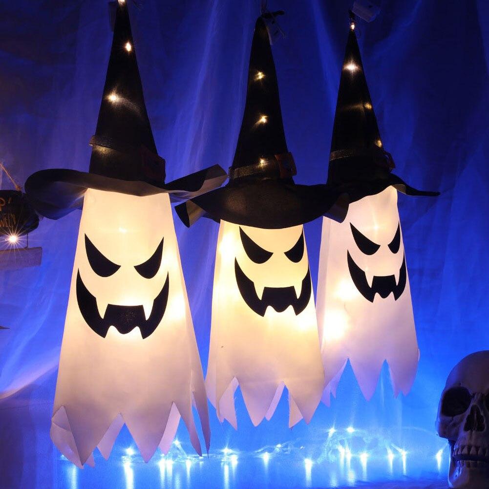 Light Up LED Ghost Hanging Decoration