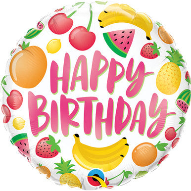 Happy Birthday Fruit 18" Balloon