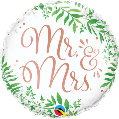Mr and Mrs Foliage 18" Foil Balloon
