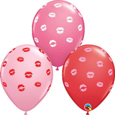 Kiss Lips 11'' Latex Balloons 25/ 6 Pack (also available in singles)