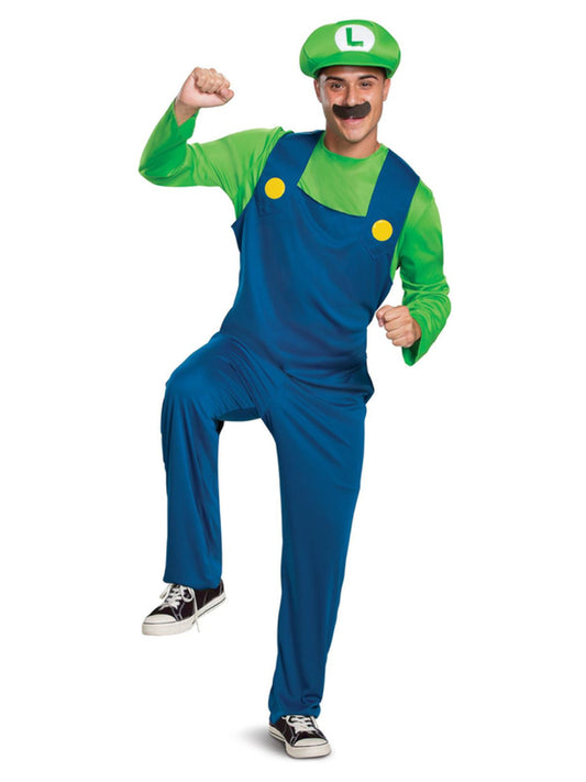 Official Nintendo Super Mario Brothers Luigi Costume