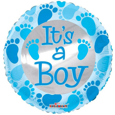 It's Girl/ Boy Footprints 18" Foil Balloon