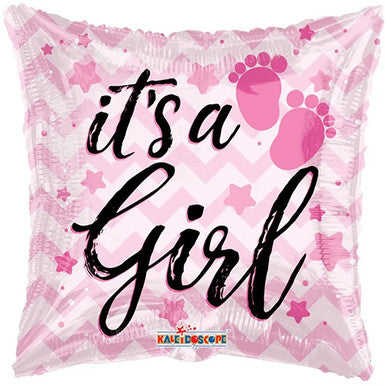 It's a Girl/ Boy Tiny Feet 18" Foil Balloon