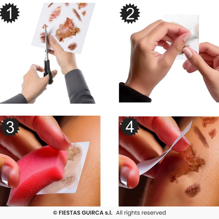 🌟New🌟 Infected Wounds Temporary Tattoos