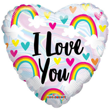 I Love You Rainbows 18" Foil Balloon