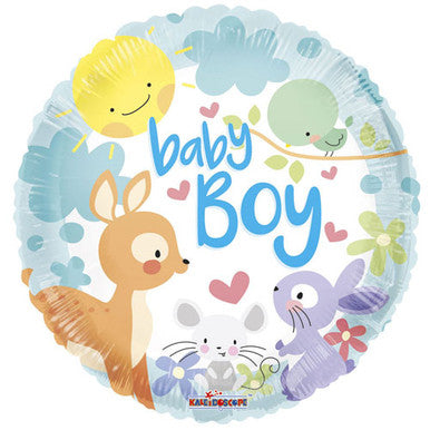 Baby Girl/ Boy Woodland Friends 18" Foil Balloon