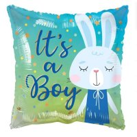 It's a Girl/ Boy Rabbit 18" Foil Balloon