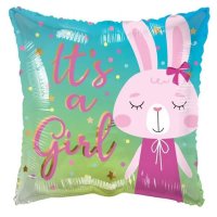 It's a Girl/ Boy Rabbit 18" Foil Balloon