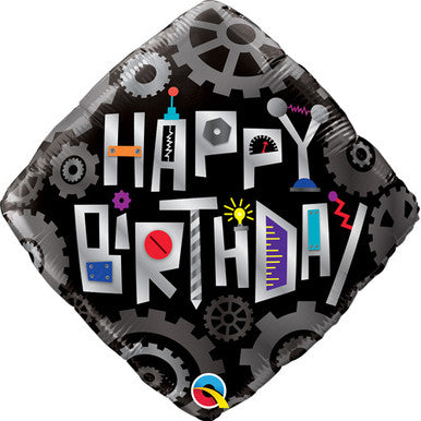 Robot Birthday 18" Foil Balloon