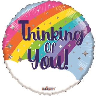 Thinking of You Rainbow Balloons 18" Foil Balloon