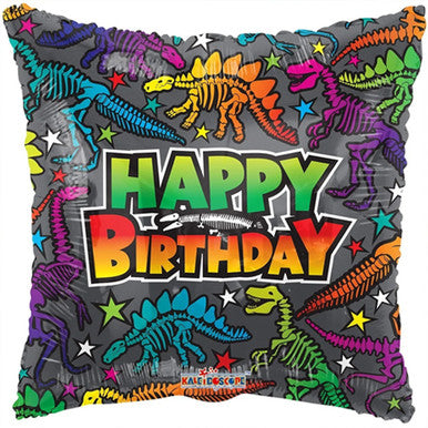 Happy Birthday Fossil Dinosaur 18" Foil Balloon