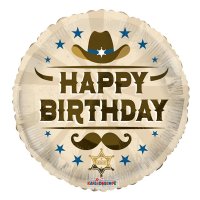 Wild West Birthday 18" Balloon