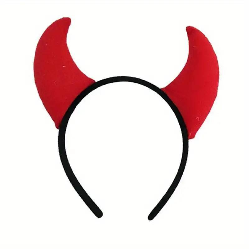 Plush Devil Horns Red and Black