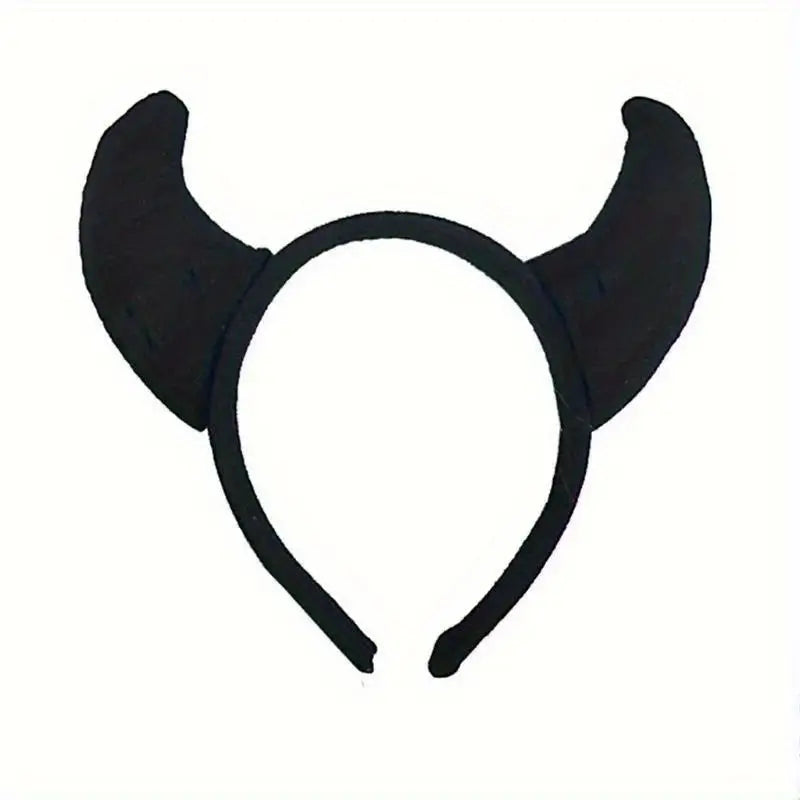 Plush Devil Horns Black