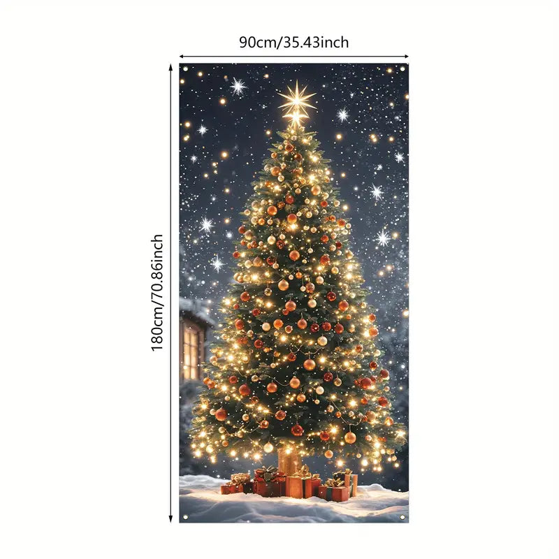 Christmas Tree Door Banner 180cm