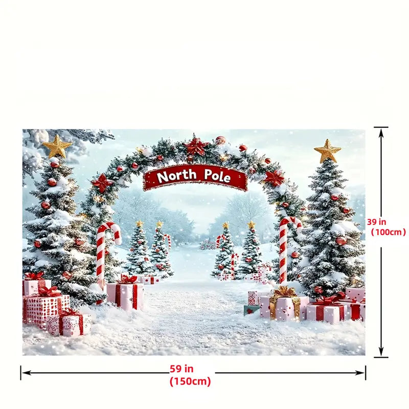 Christmas North Pole Backdrop