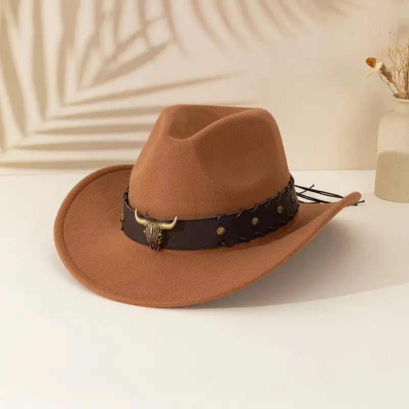 Cowboy Hat Texan Deluxe Light Brown