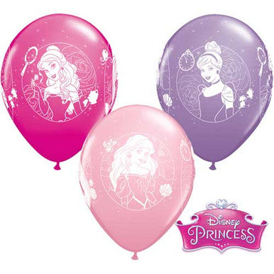 Disney Princess Latex Balloons - 6/ 25 Pack (Available in Singles)
