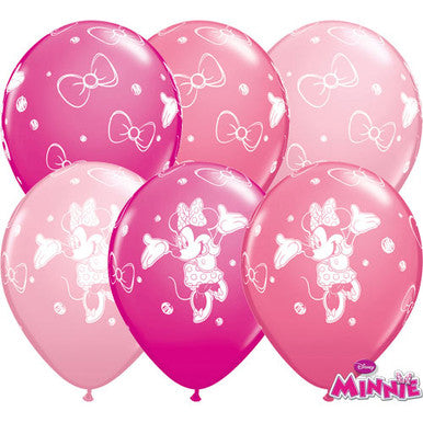 Disney Minnie Mouse Latex Balloons 25 Pack (Also available in singles)