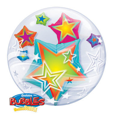 Bright Star Double Bubble Foil Balloon