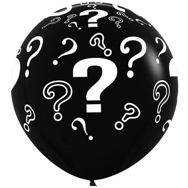 Black Gender Reveal ??? 3ft Latex Balloon