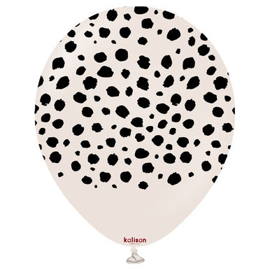 Snow Leopard/ Cheetah Print Latex Balloons 25 Pack (also available in singles)