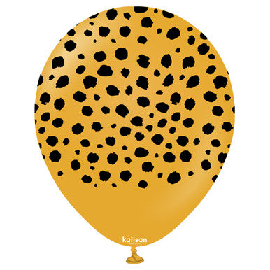 Leopard/ Cheetah Print Latex Balloons 25 Pack (also available in singles)