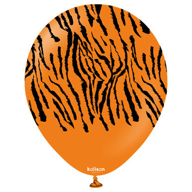 Tiger Print Latex Balloons 25 Pack (also available in singles)