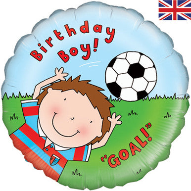 Birthday Boy Football 18" Foil Balloon