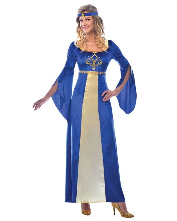 Renaissance Maiden Blue Costume