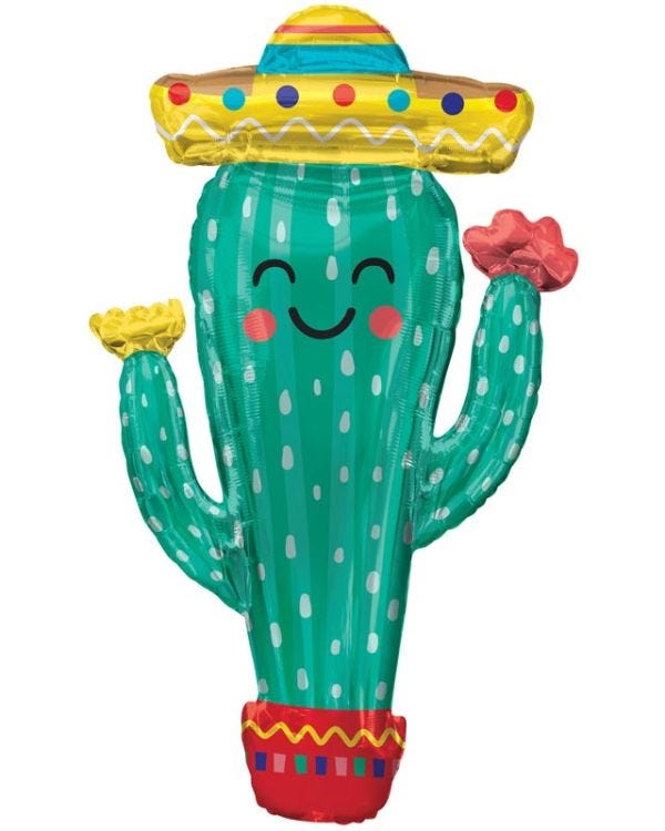 Fiesta Cactus Supershape Balloon