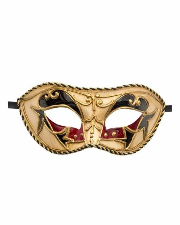 Red and Black Venitian Eyemask