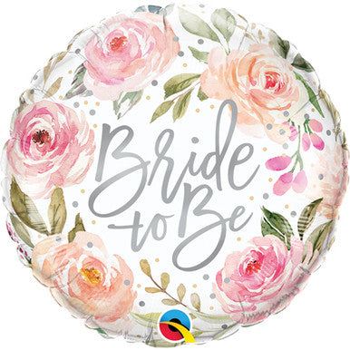 Bride to Be Floral 18" Foil Balloon