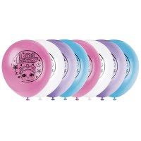 LOL Doll 12" Latex Balloons 8 Pack