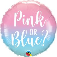 Gender Reveal Pink or Blue 18" Foil Balloon