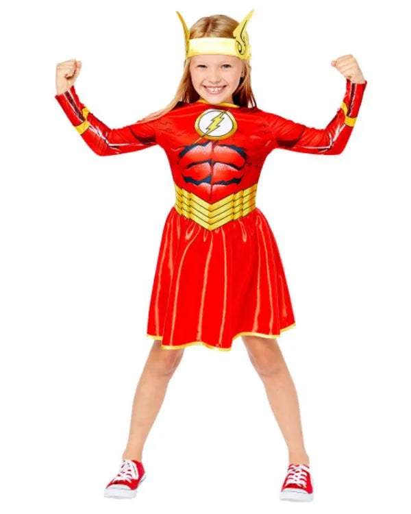 Official Flash Girl Comic Book Child Costume