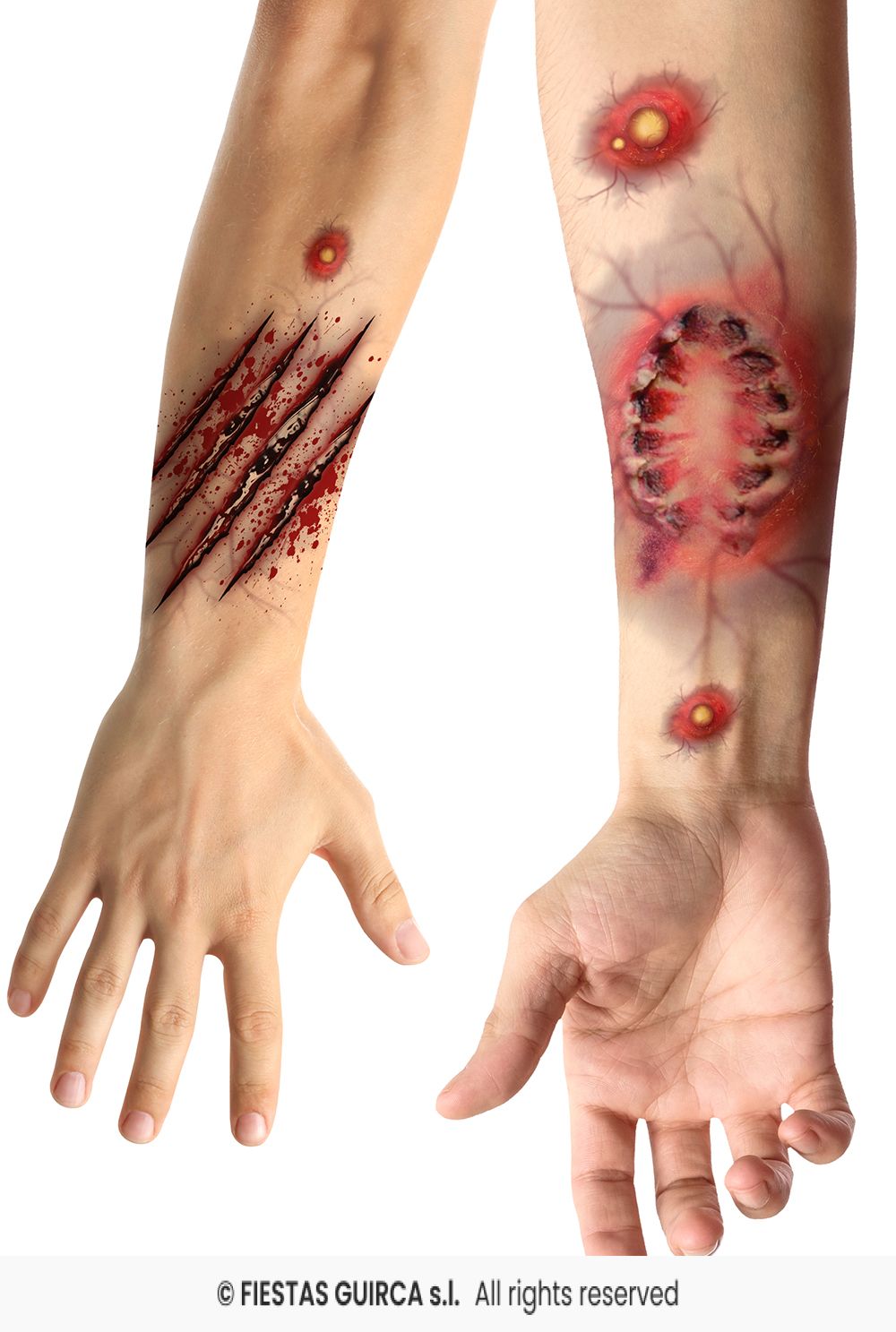🌟New🌟 Bite Wound Temporary Tattoos