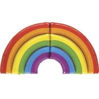 5ft Giant Rainbow Supershape Foil Balloon