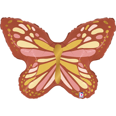 Boho Butterfly Supershape Foil Balloon